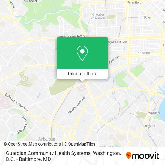 Guardian Community Health Systems map