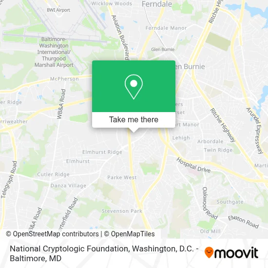 National Cryptologic Foundation map