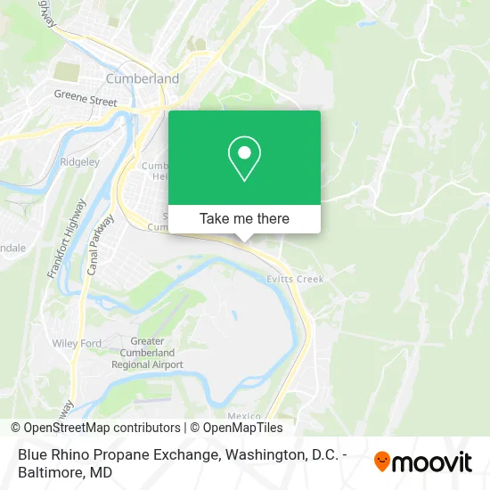 Blue Rhino Propane Exchange map