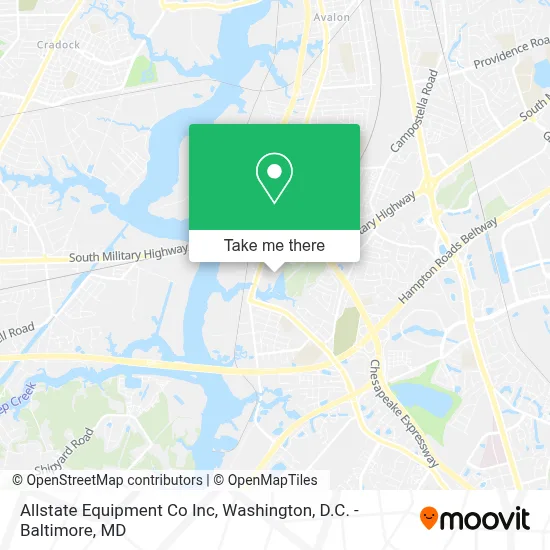 Allstate Equipment Co Inc map