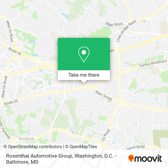 Rosenthal Automotive Group map