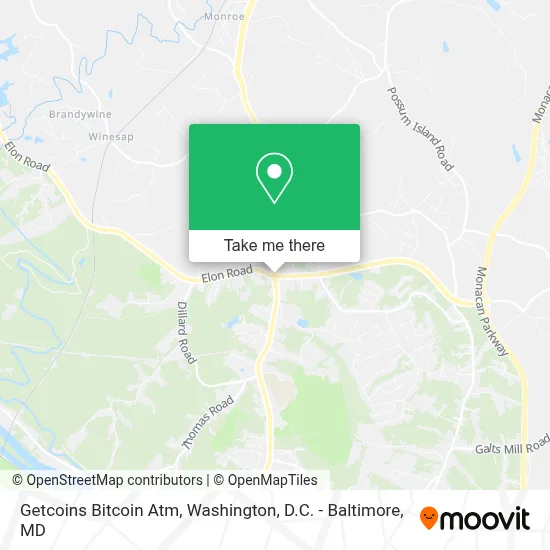 Getcoins Bitcoin Atm map