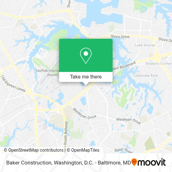 Baker Construction map