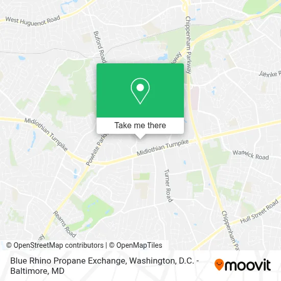 Blue Rhino Propane Exchange map
