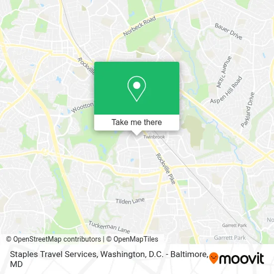 Staples Travel Services map