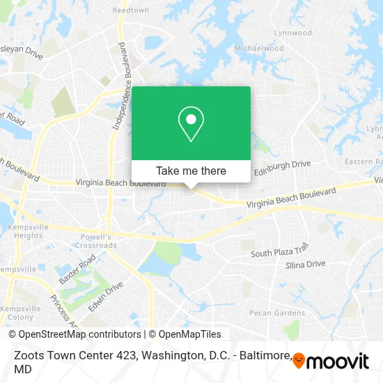 Zoots Town Center 423 map