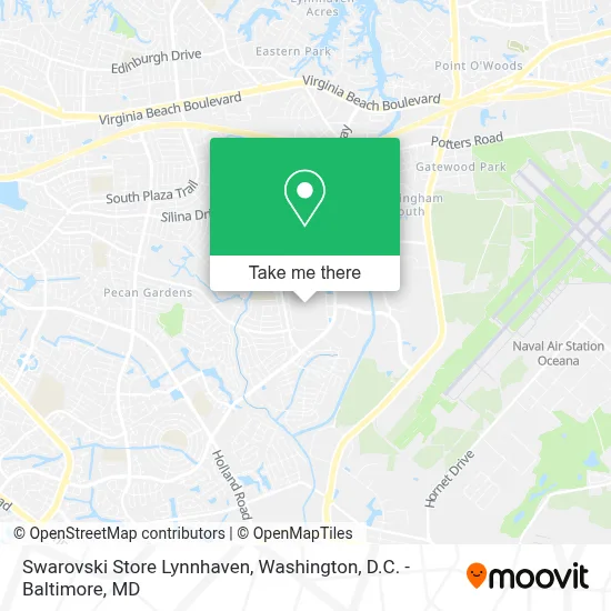 Swarovski Store Lynnhaven map