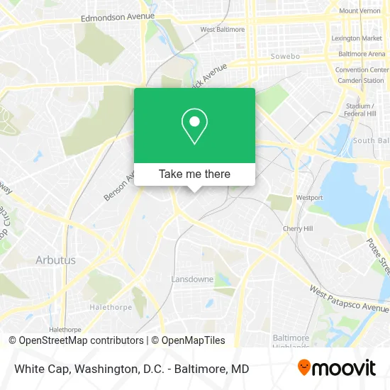 White Cap map