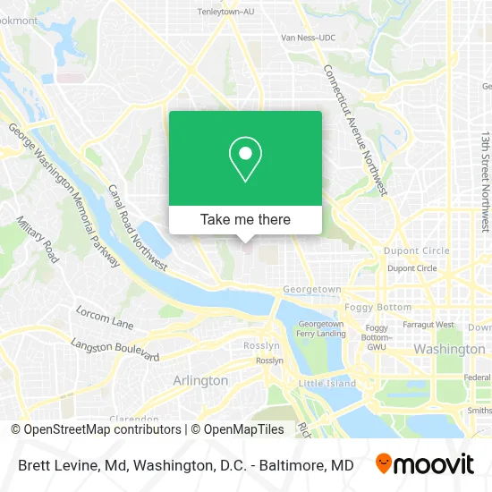 Brett Levine, Md map