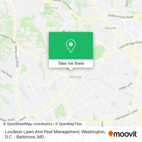 Loudoun Lawn And Pest Management map