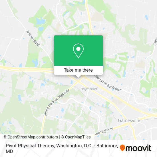 Pivot Physical Therapy map