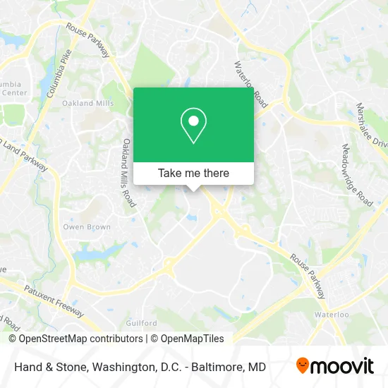 Hand & Stone map