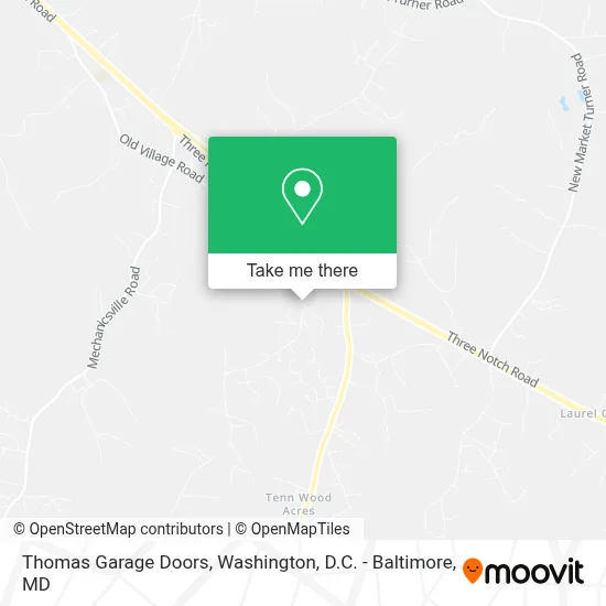 Thomas Garage Doors map