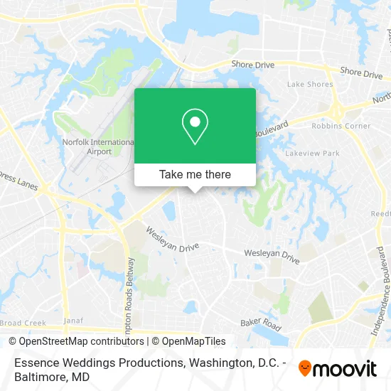 Essence Weddings Productions map