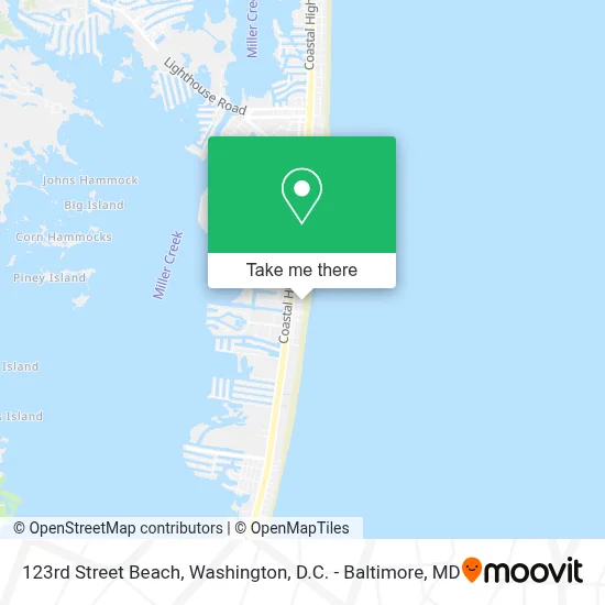 123rd Street Beach map