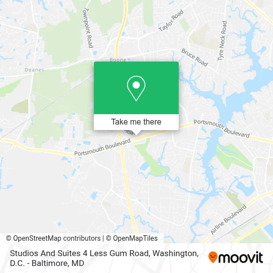 Studios And Suites 4 Less Gum Road map