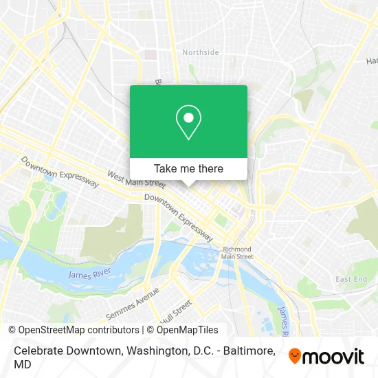 Celebrate Downtown map