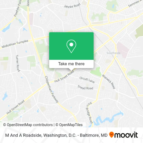 M And A Roadside map
