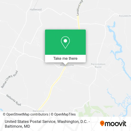 United States Postal Service map