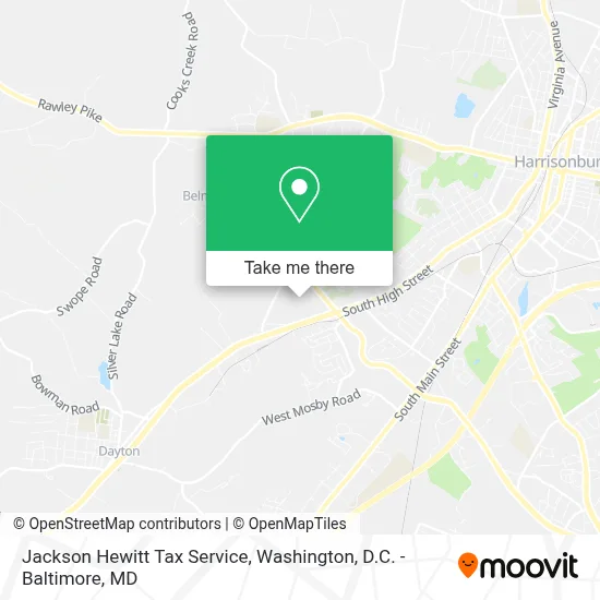 Jackson Hewitt Tax Service map
