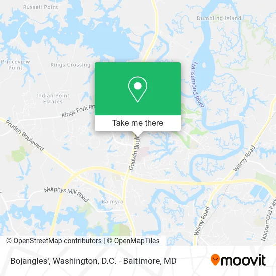 Bojangles' map