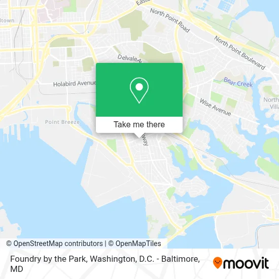 Foundry by the Park map