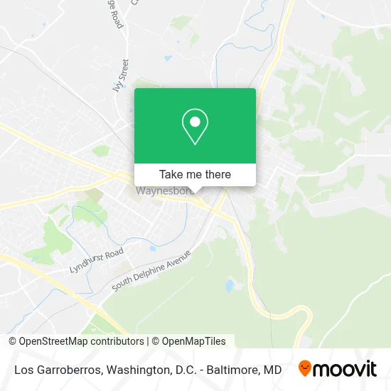 Los Garroberros map