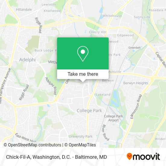Chick-Fil-A map