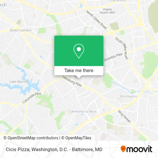 Cicis Pizza map