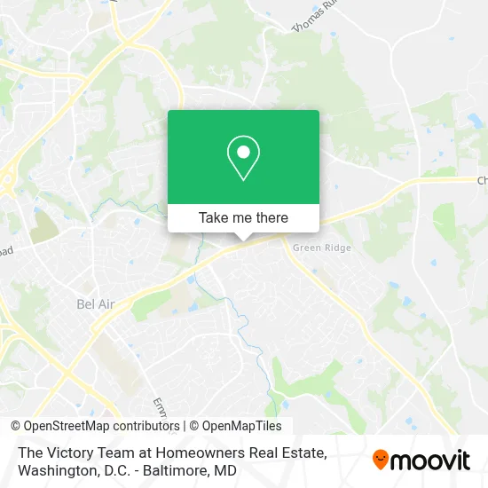 The Victory Team at Homeowners Real Estate map