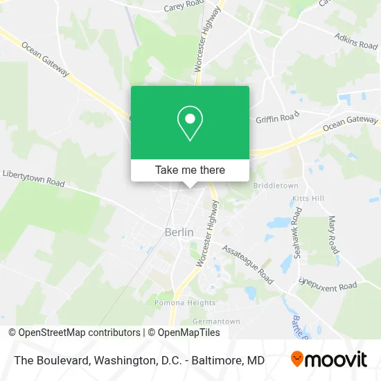 The Boulevard map