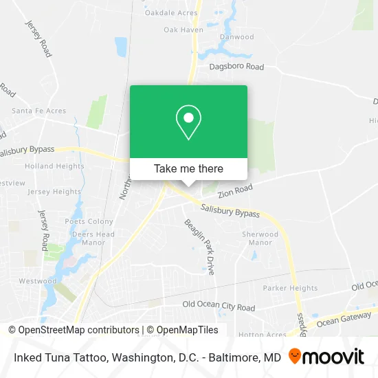 Inked Tuna Tattoo map