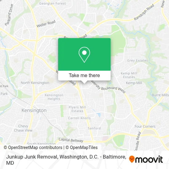 Junkup Junk Removal map