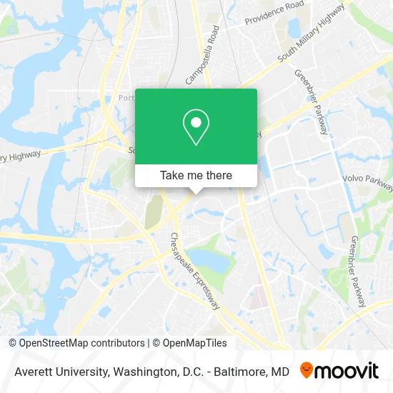 Averett University map