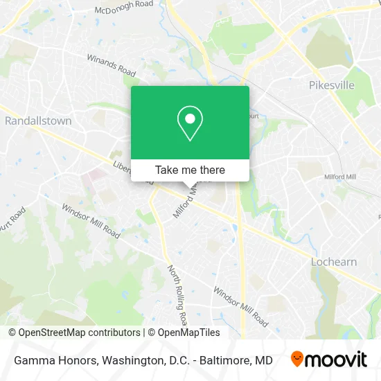 Gamma Honors map