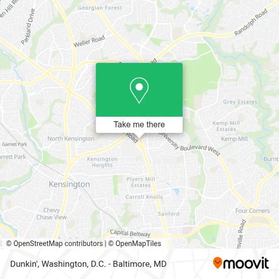 Dunkin' map