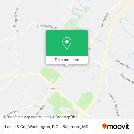 Leslie & Co. map