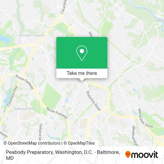 Peabody Preparatory map