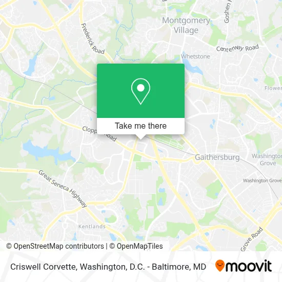 Criswell Corvette map