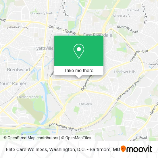 Elite Care Wellness map
