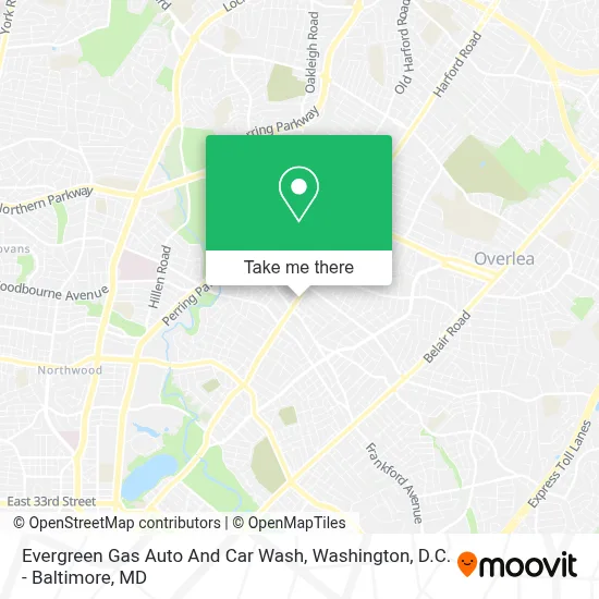 Evergreen Gas Auto And Car Wash map