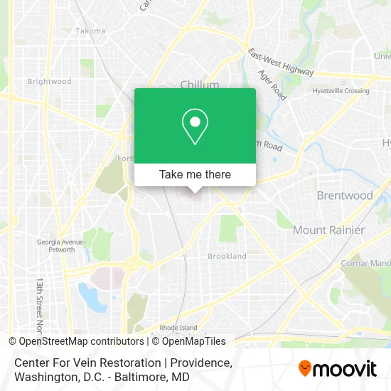 Center For Vein Restoration | Providence map