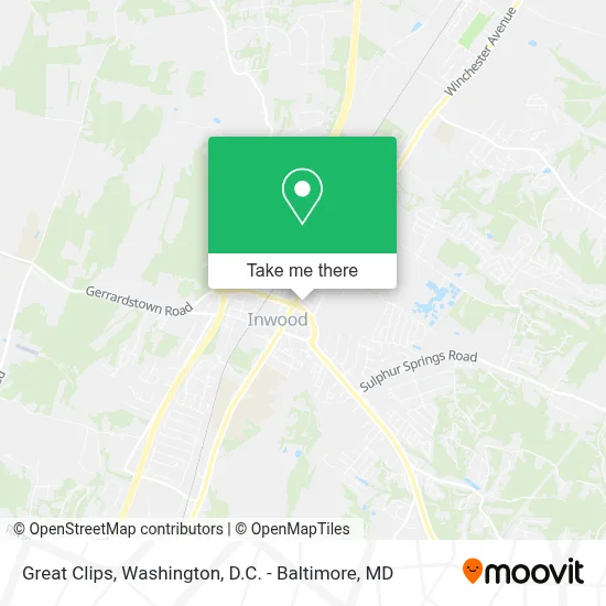 Great Clips map