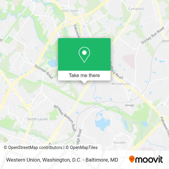 Western Union map