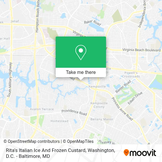 Rita's Italian Ice And Frozen Custard map