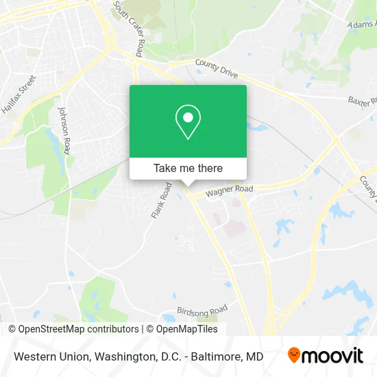 Western Union map