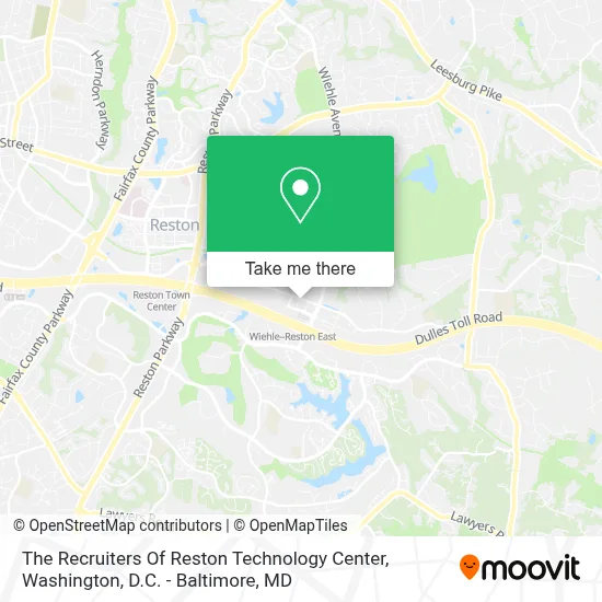 The Recruiters Of Reston Technology Center map