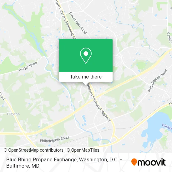 Blue Rhino Propane Exchange map