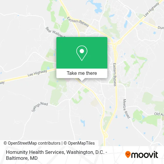 Homunity Health Services map