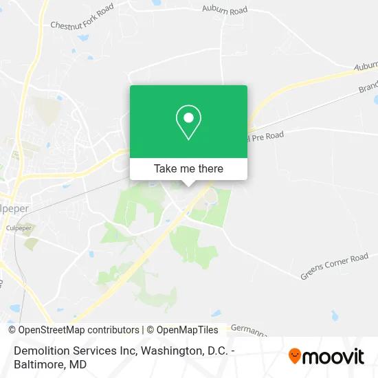 Demolition Services Inc map